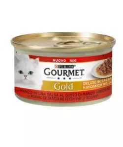 PURINA GOURMET GOLD DELIZIA IN SALSA MANZO PER GATTI - 85 GR